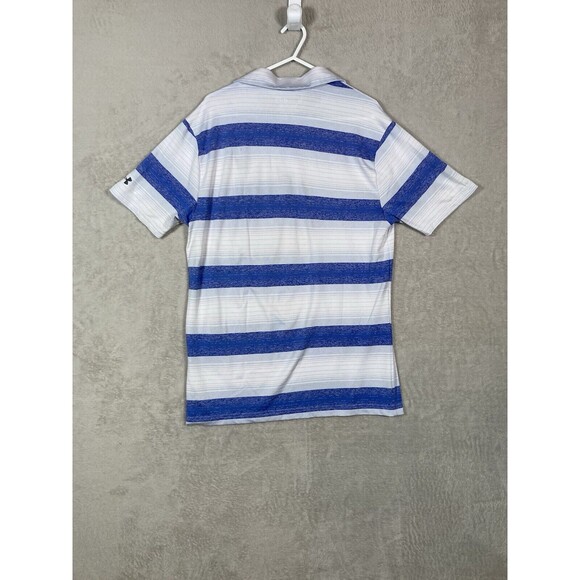 Under Armour The Playoff‎ Polo Golf Shirt Mens M Performance Stretch Striped - Picture 5 of 5